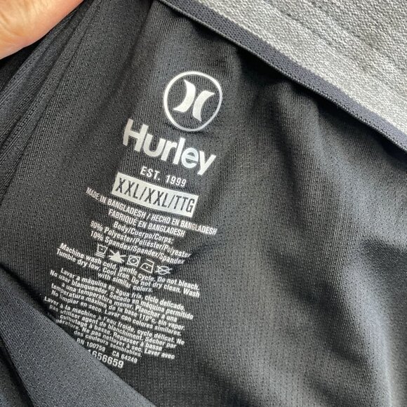 NEW Hurley Men's XXL 18" Outseam Swim Shorts Blue Hawaiian Floral Pattern - Picture 5 of 7